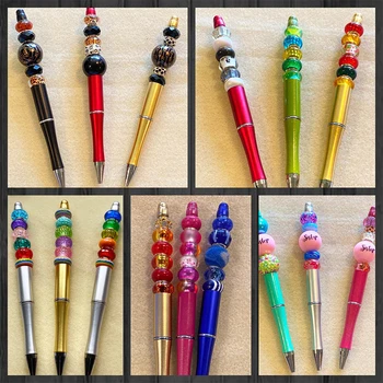 20pcs DIY חרוזים עט כדורי Beadable עט אספקה יפנית עט כדורי חמוד 